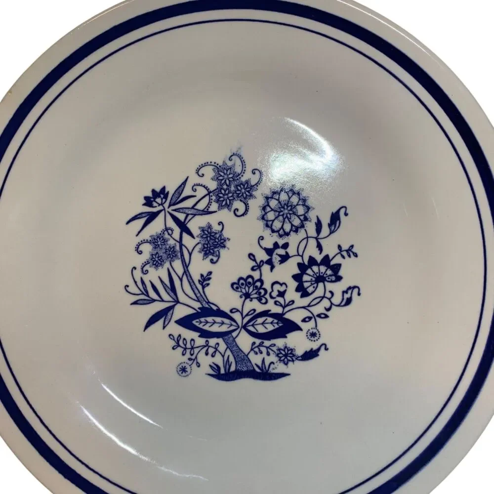 Vintage Oxford Blue and White Floral 9